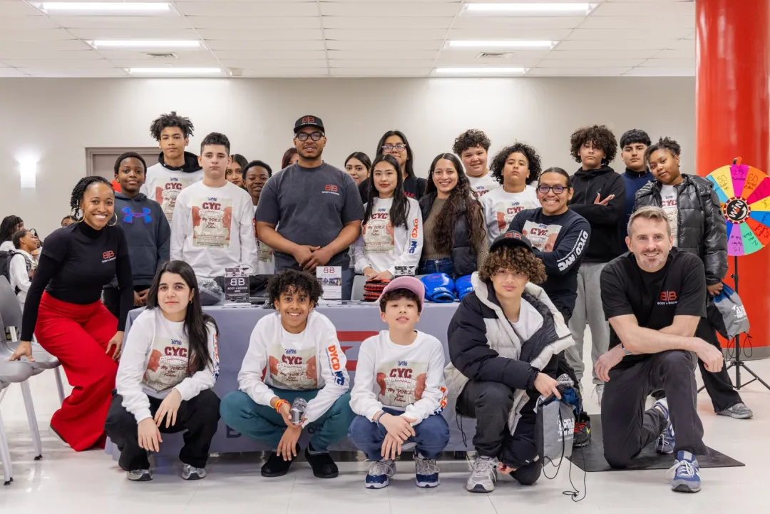 Young athletes training at Body & Boxing, a New York City youth boxing nonprofit